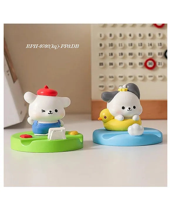 Painter Puppy & Duck BFF Phone Stand