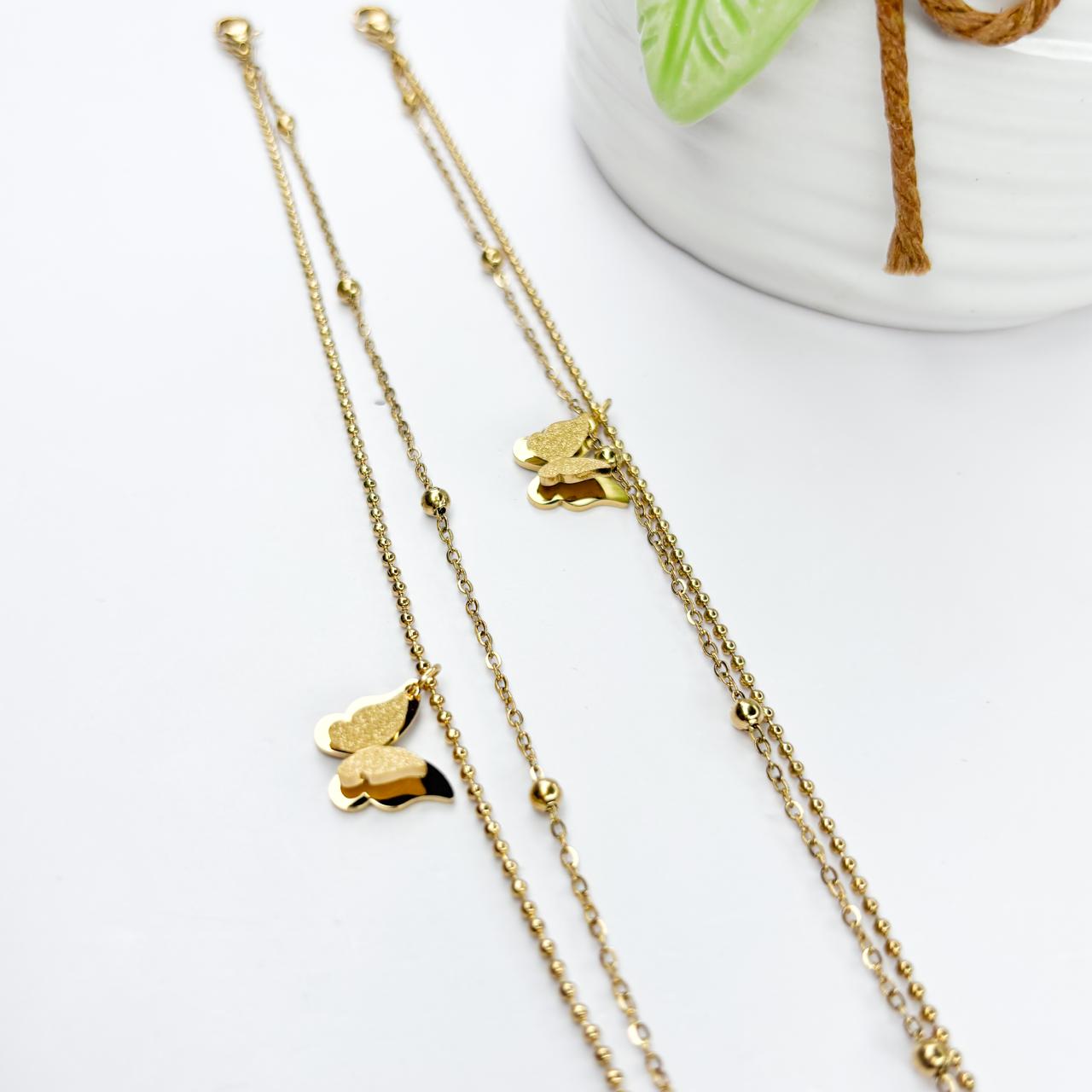 Butterfly Charm Anklet
