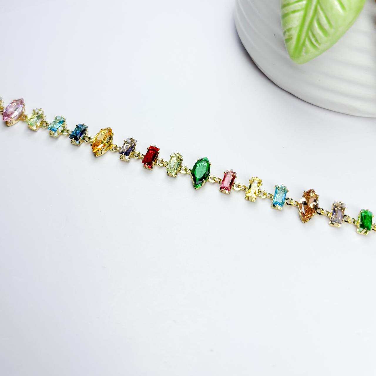 Multi Stone Crystal Bracelet