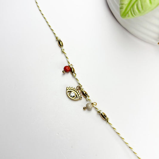 Evil Eye Charm Thread Bracelet