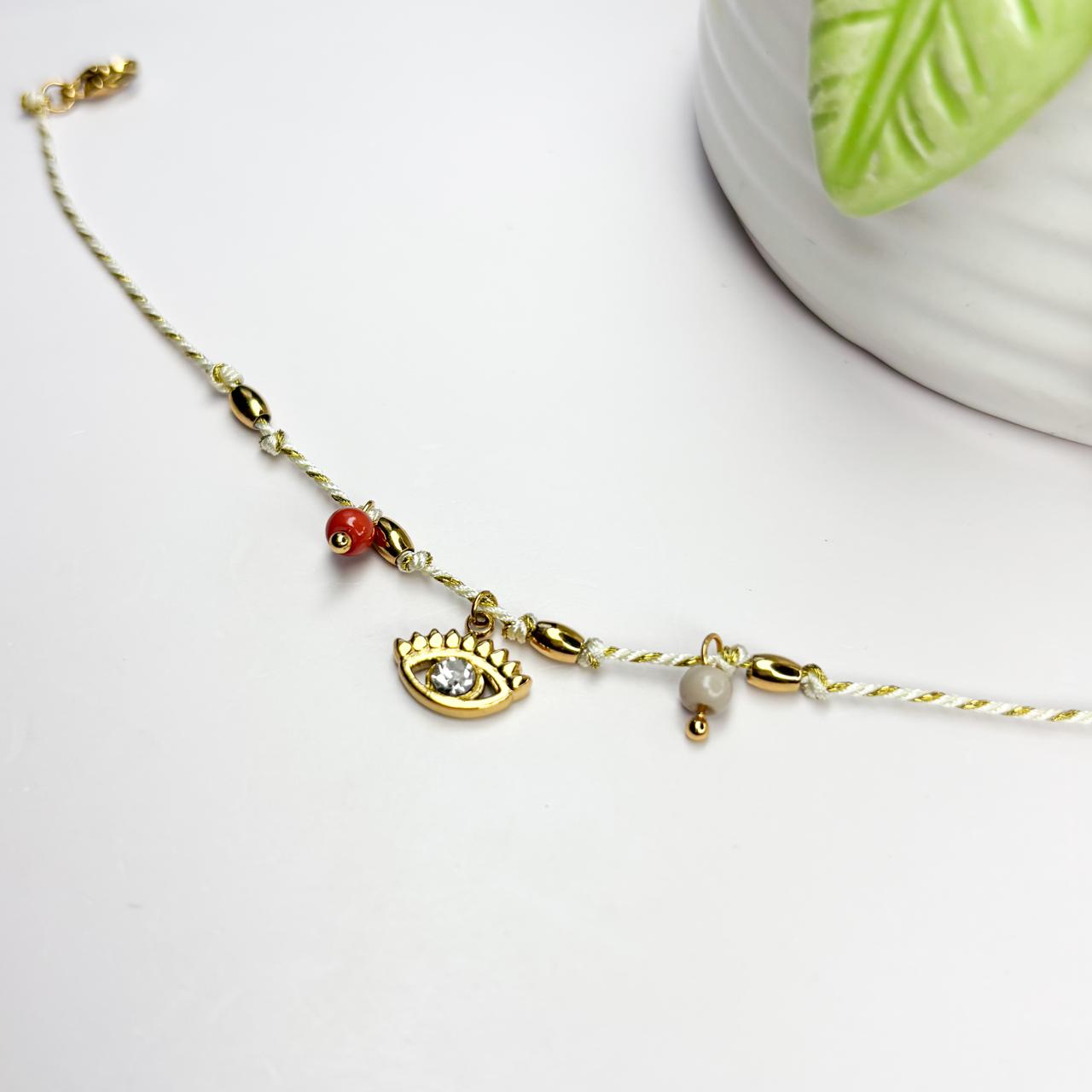 Evil Eye Charm Thread Bracelet