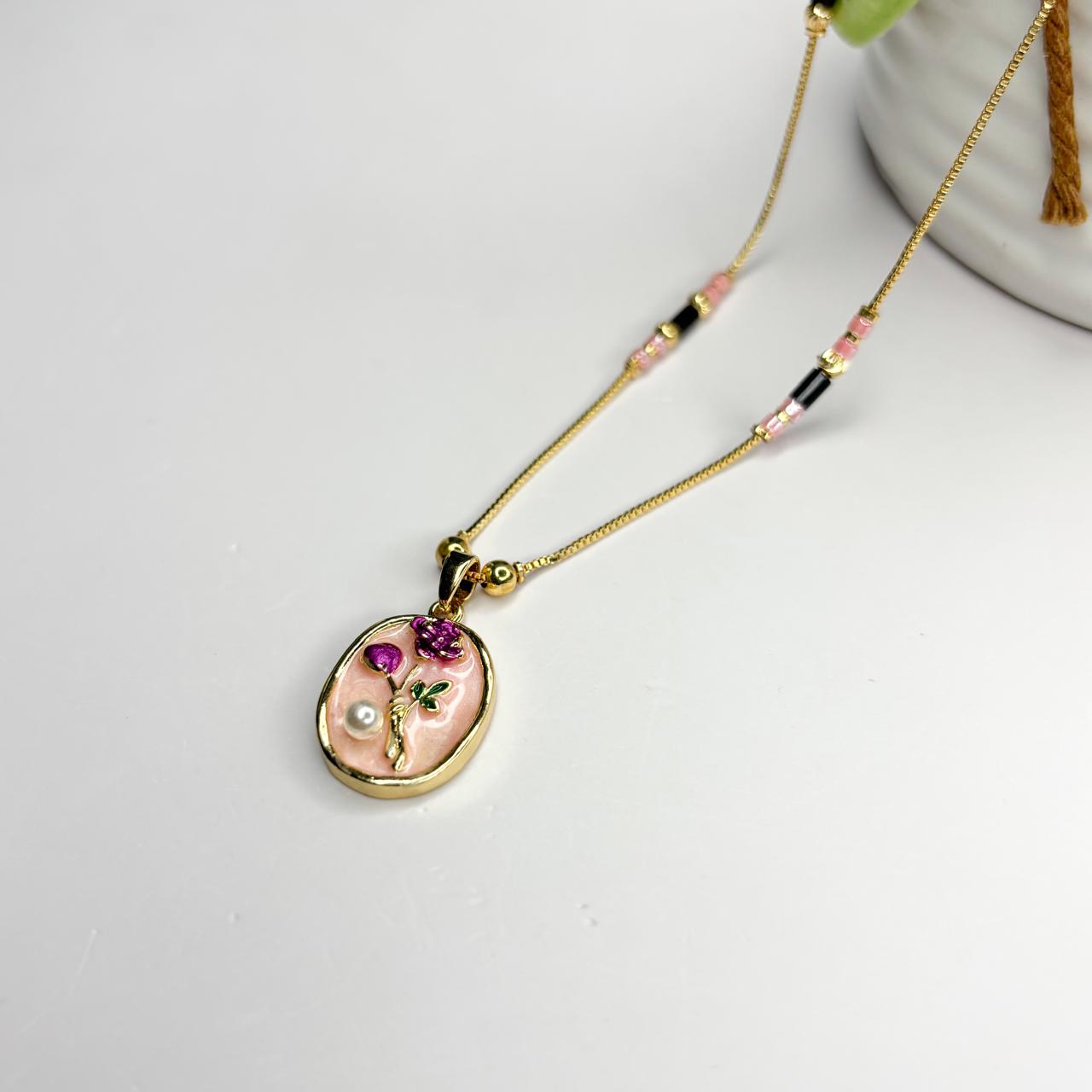 Pink Rose Mangalsutra