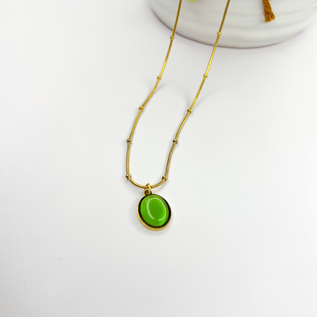 Jade Aura Pendant Necklace
