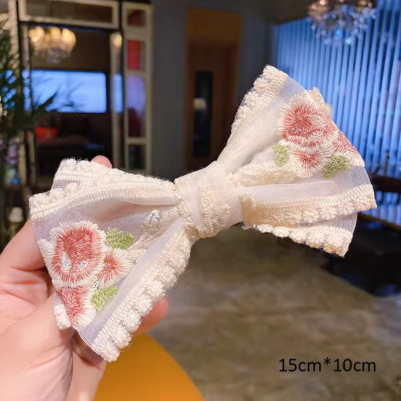 Flower Lace Claw Clip