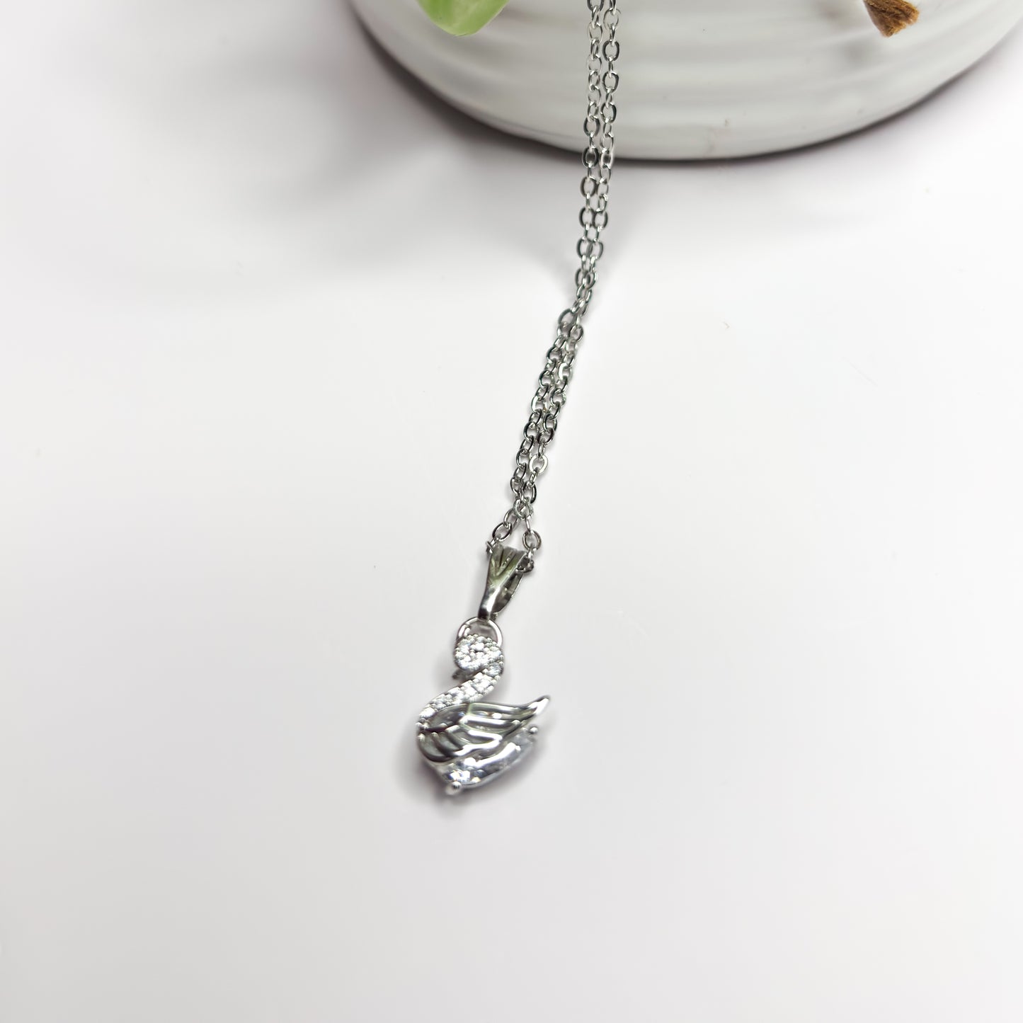 Swan Pendant Necklace