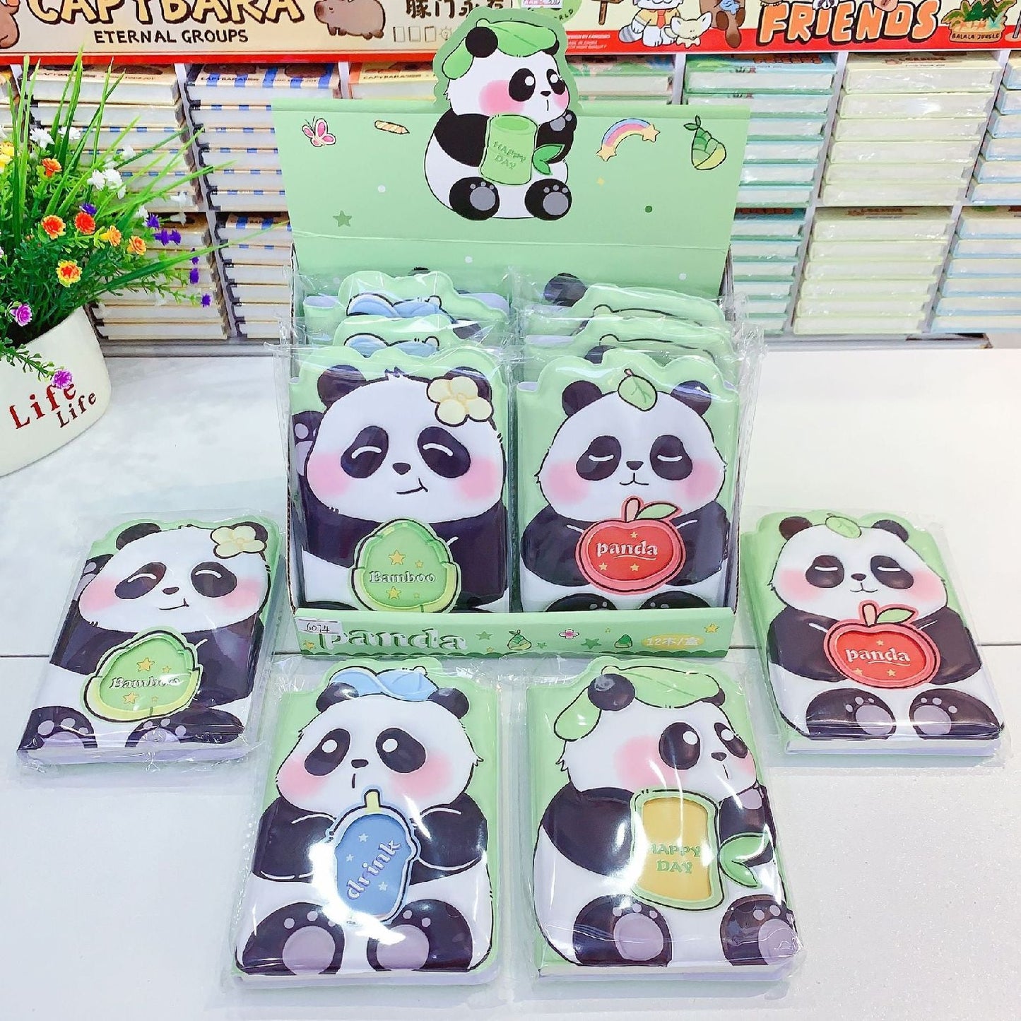 Cute Panda Puffy Dairy