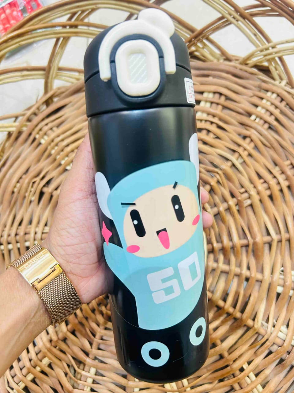 Minimal Character Water Bottle