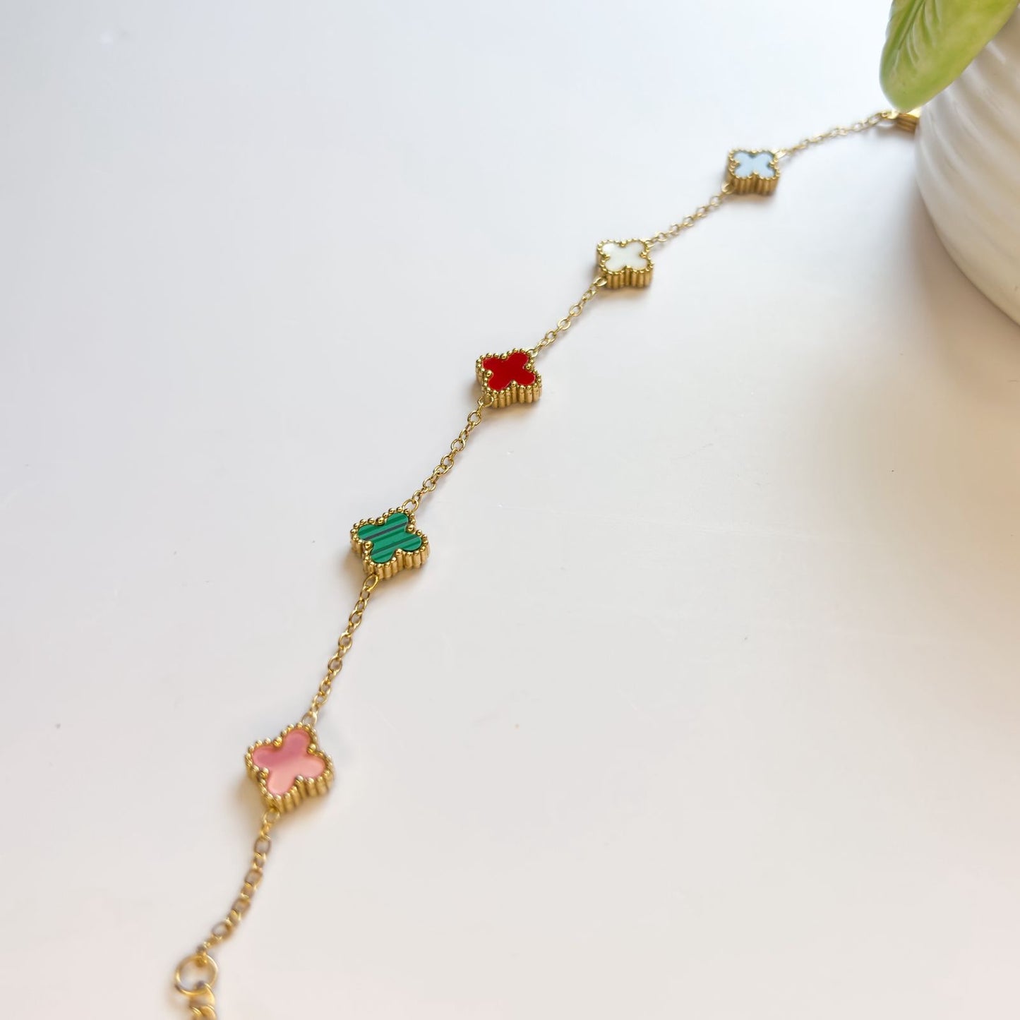 Multicolor Clover Bracelet