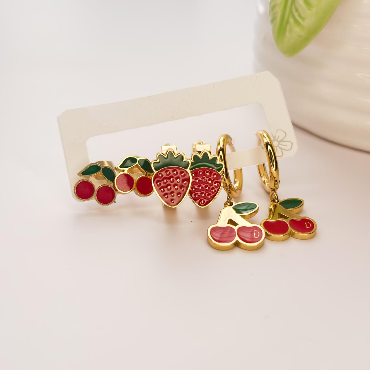 Sweet Berry Earring Set