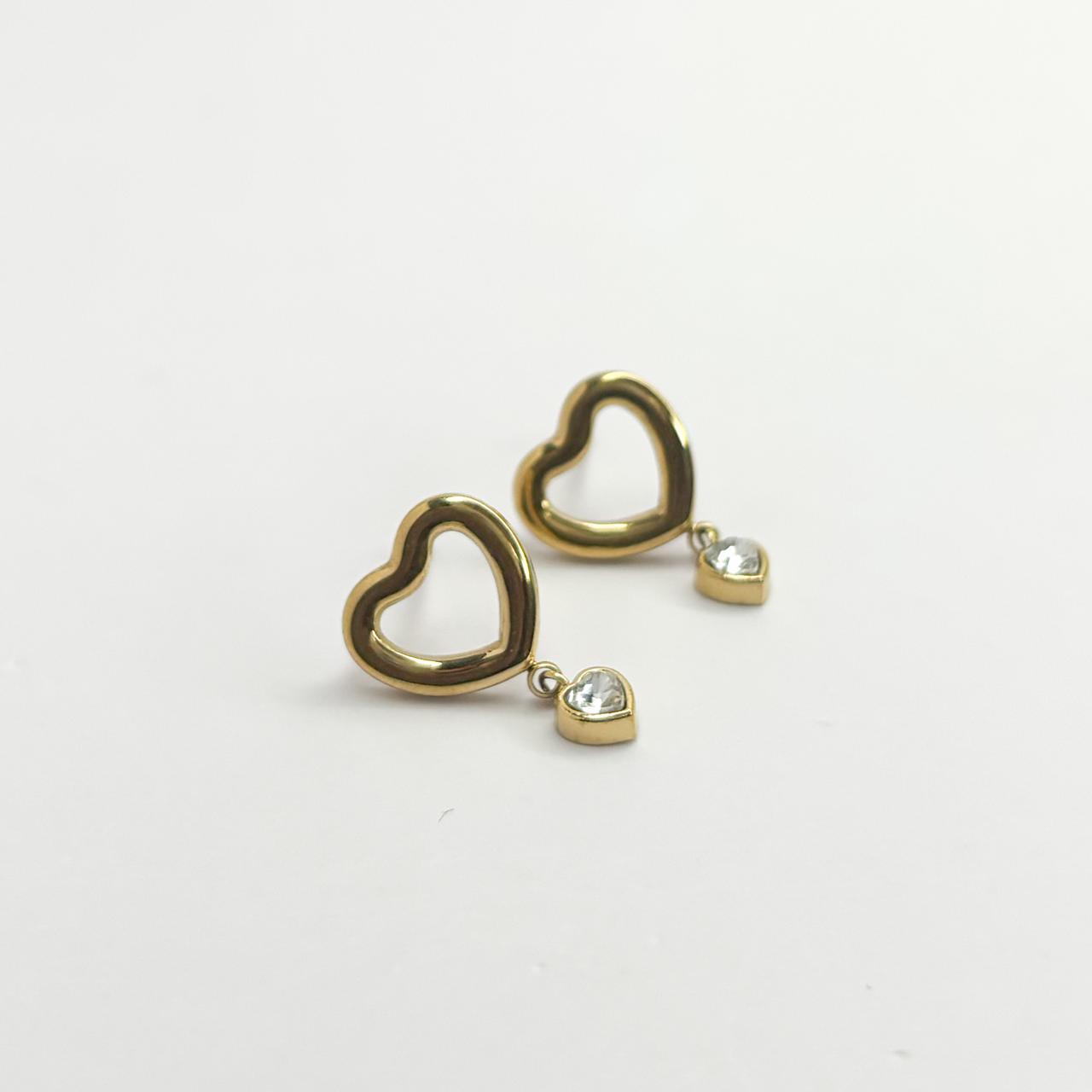 Amor Heart Drop Earrings