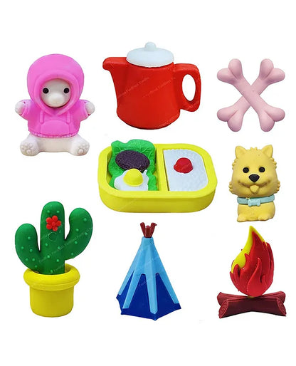 6 Pcs Eraser Set