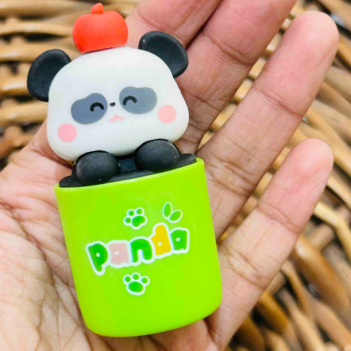 Panda Eraser With Sharpener
