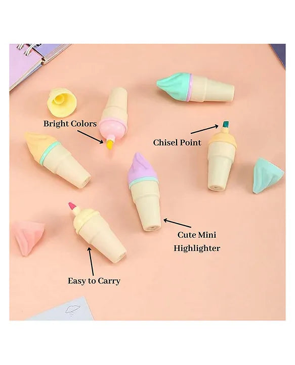 Ice Cream Highlighter Pens