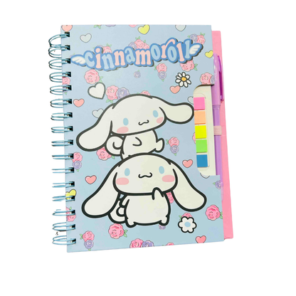 Spiral Sanrio Diary With Pen & Sticky Notes A5