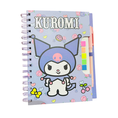 Spiral Sanrio Diary With Pen & Sticky Notes A5