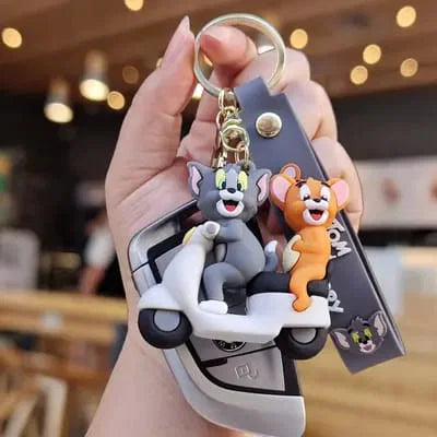 Tom & Jerry Scooter Keychain