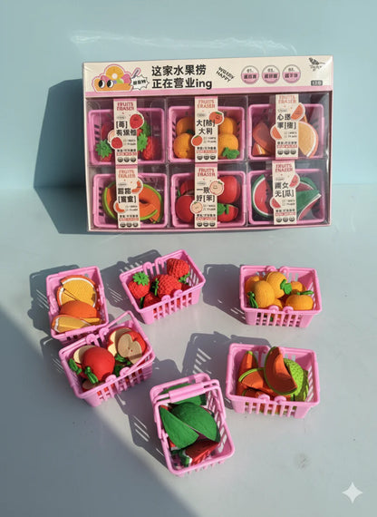 Fruits Basket Eraser Set