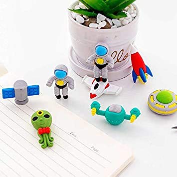 6 Pcs Eraser Set