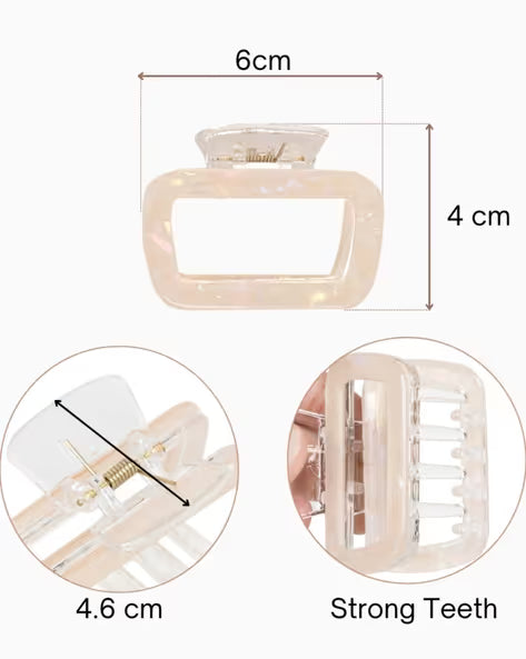 Pastel Square Clutch Clip