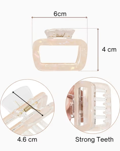 Pastel Square Clutch Clip