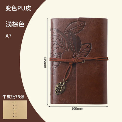 Leather Leaf Diary