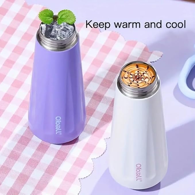 Black Pink Flower Water Bottle