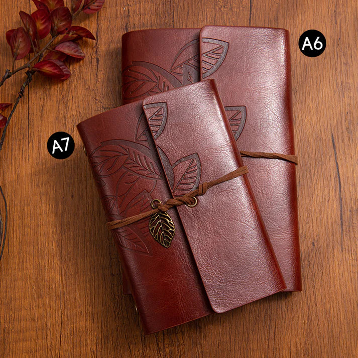 Leather Leaf Diary