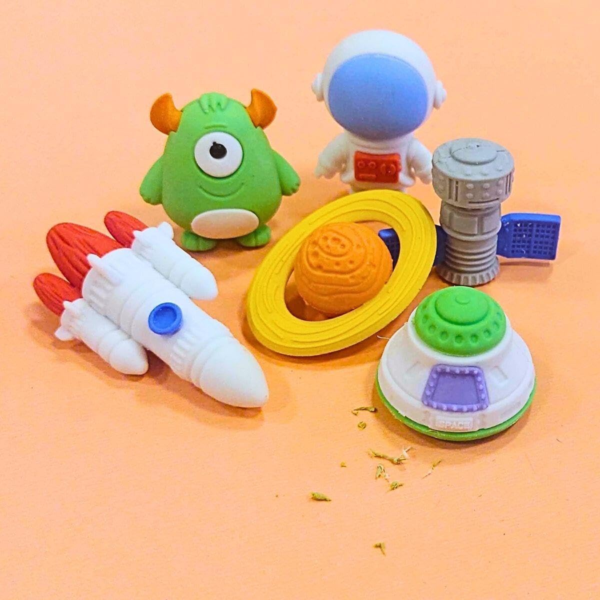 6 Pcs Eraser Set