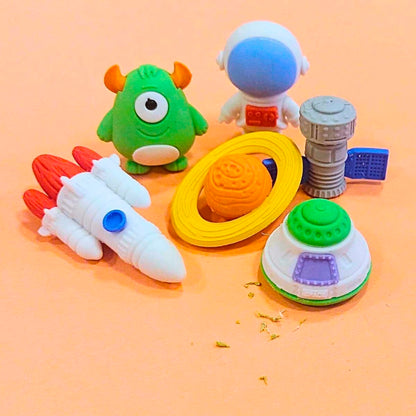 6 Pcs Eraser Set