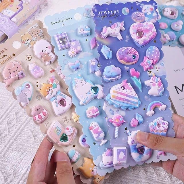 Cute 3D Puffy Stickers