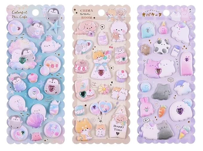 Cute 3D Puffy Stickers