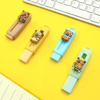 Capybara Pull push eraser