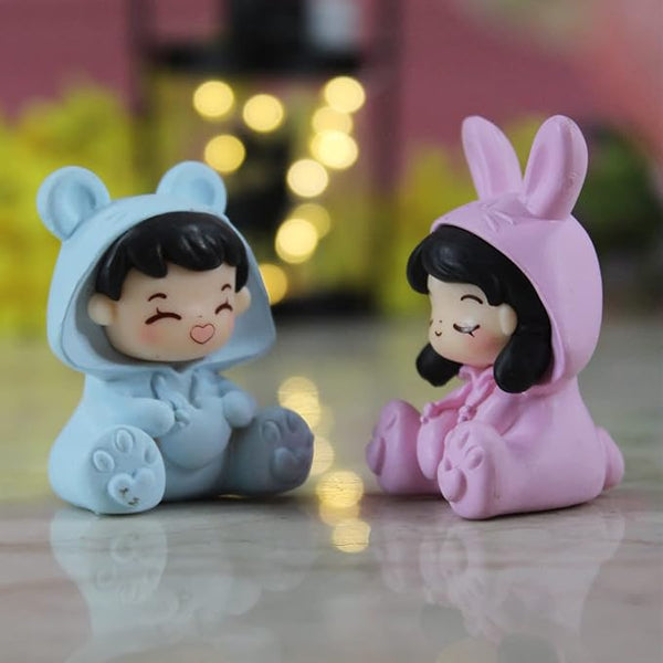 Pajama Couple Miniature Toy