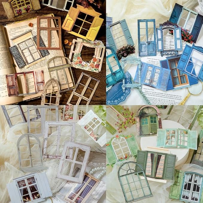 Journal Stickers Set Door Window Decorative Stickers
