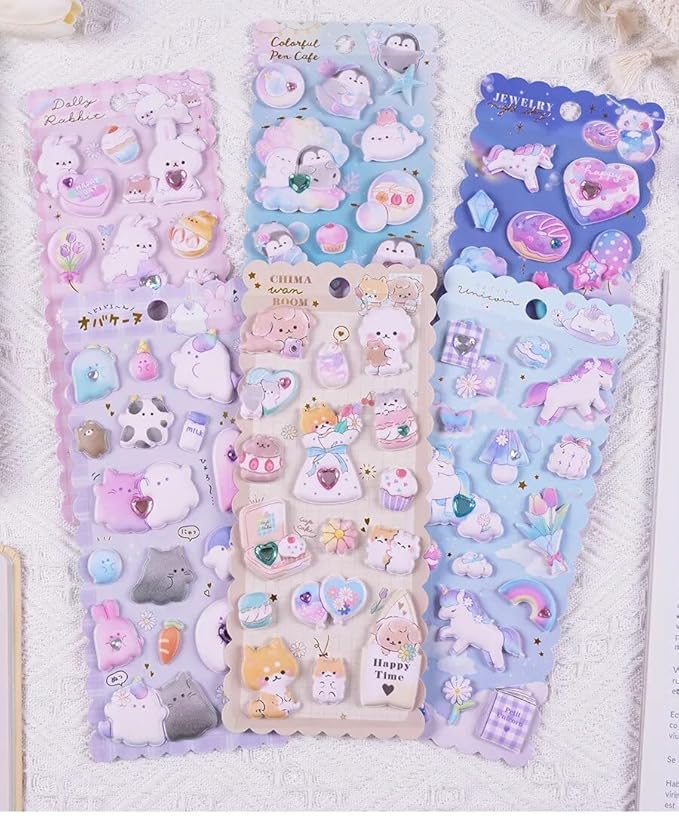 Cute 3D Puffy Stickers