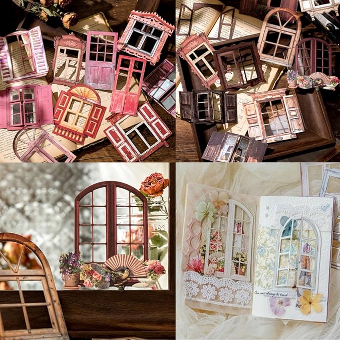 Journal Stickers Set Door Window Decorative Stickers