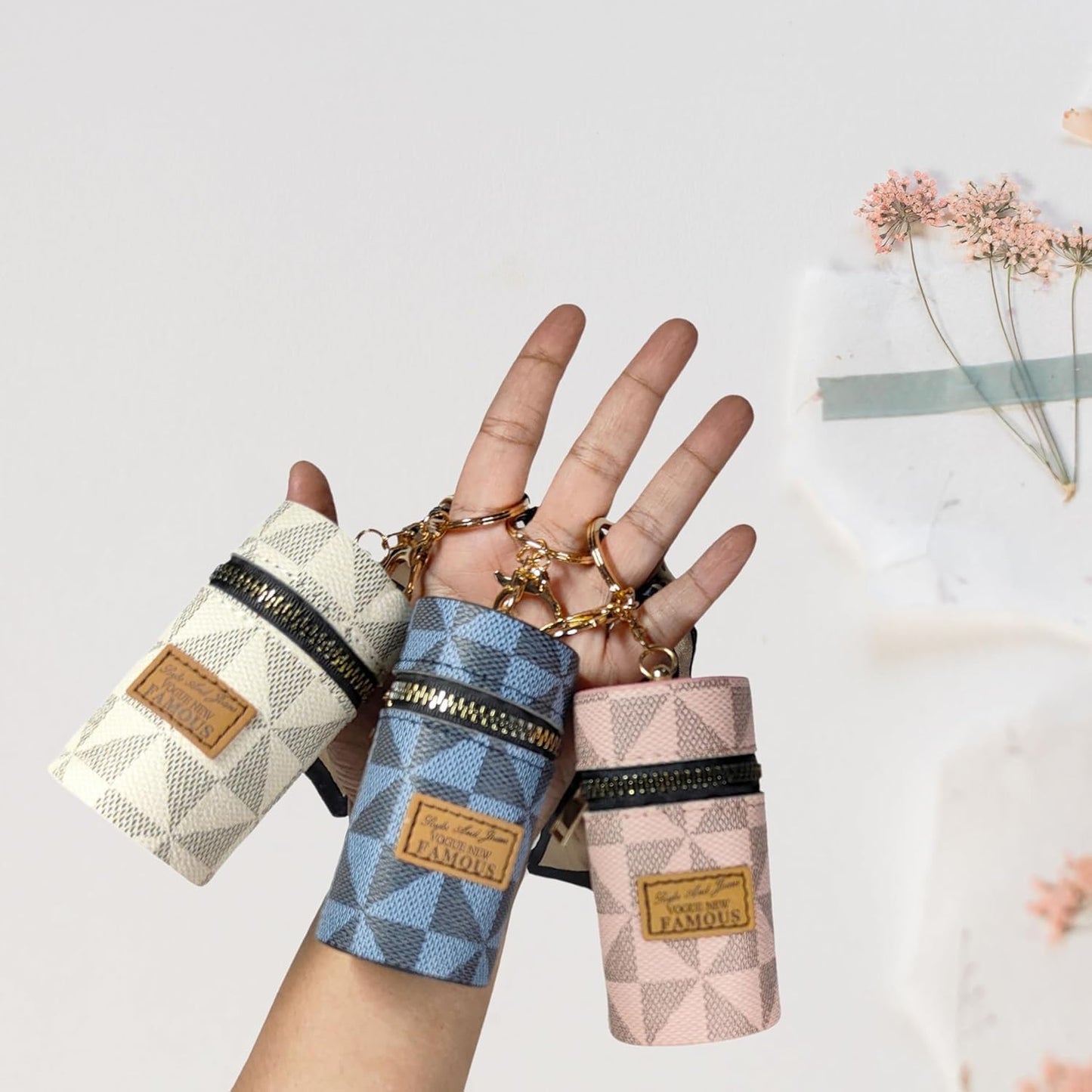 Lipstick Pouch With Keychain