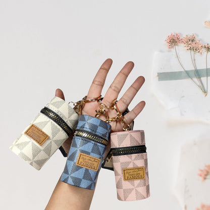 Lipstick Pouch With Keychain