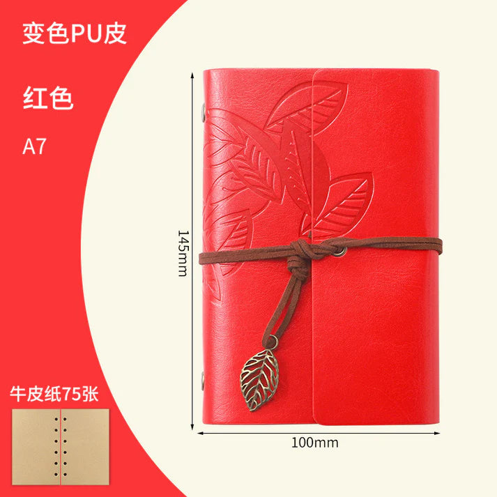 Leather Leaf Diary