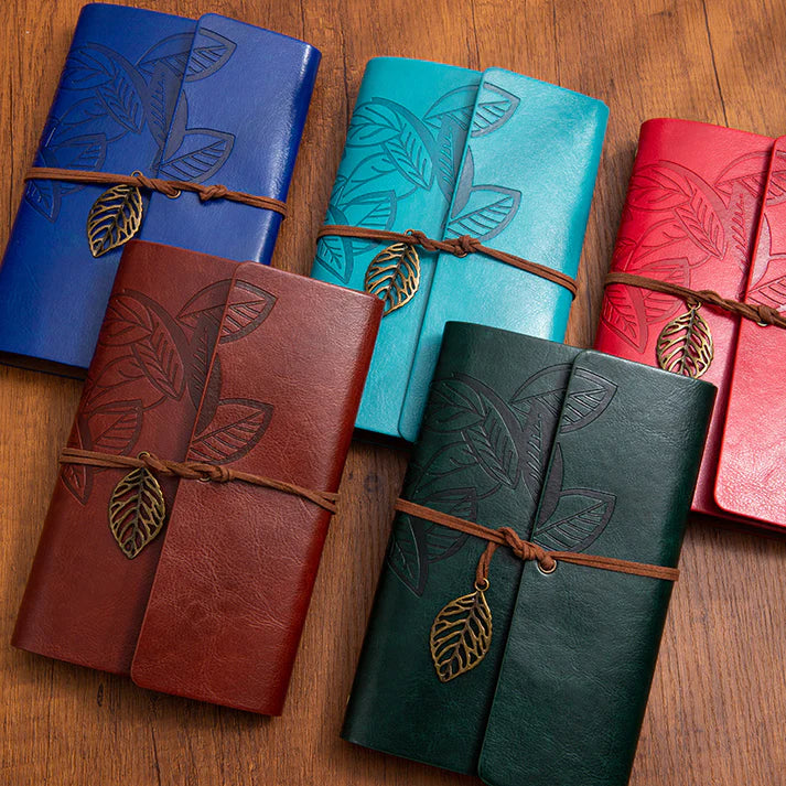 Leather Leaf Diary