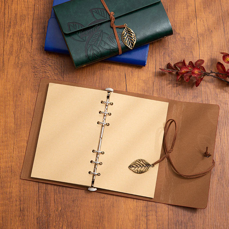 Leather Leaf Diary