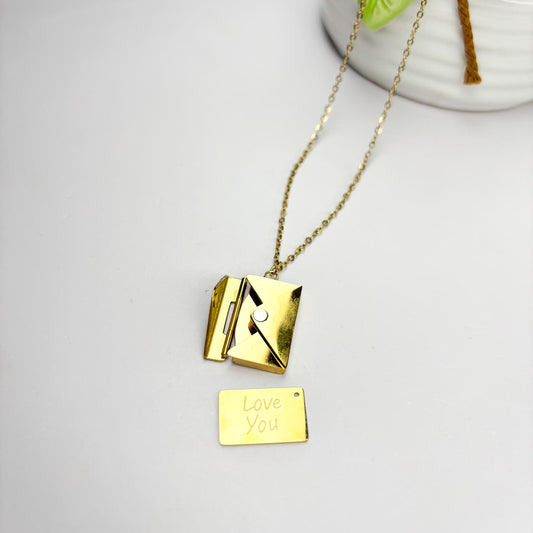 Love You Letter Pendant Necklace