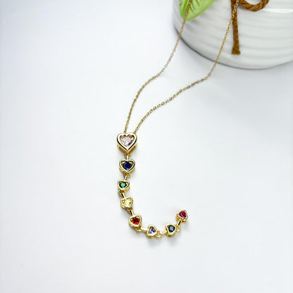 Aura Multi Color Stone Necklace