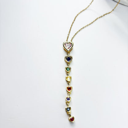Aura Multi Color Stone Necklace