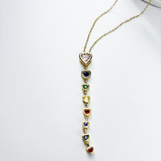 Aura Multi Color Stone Necklace