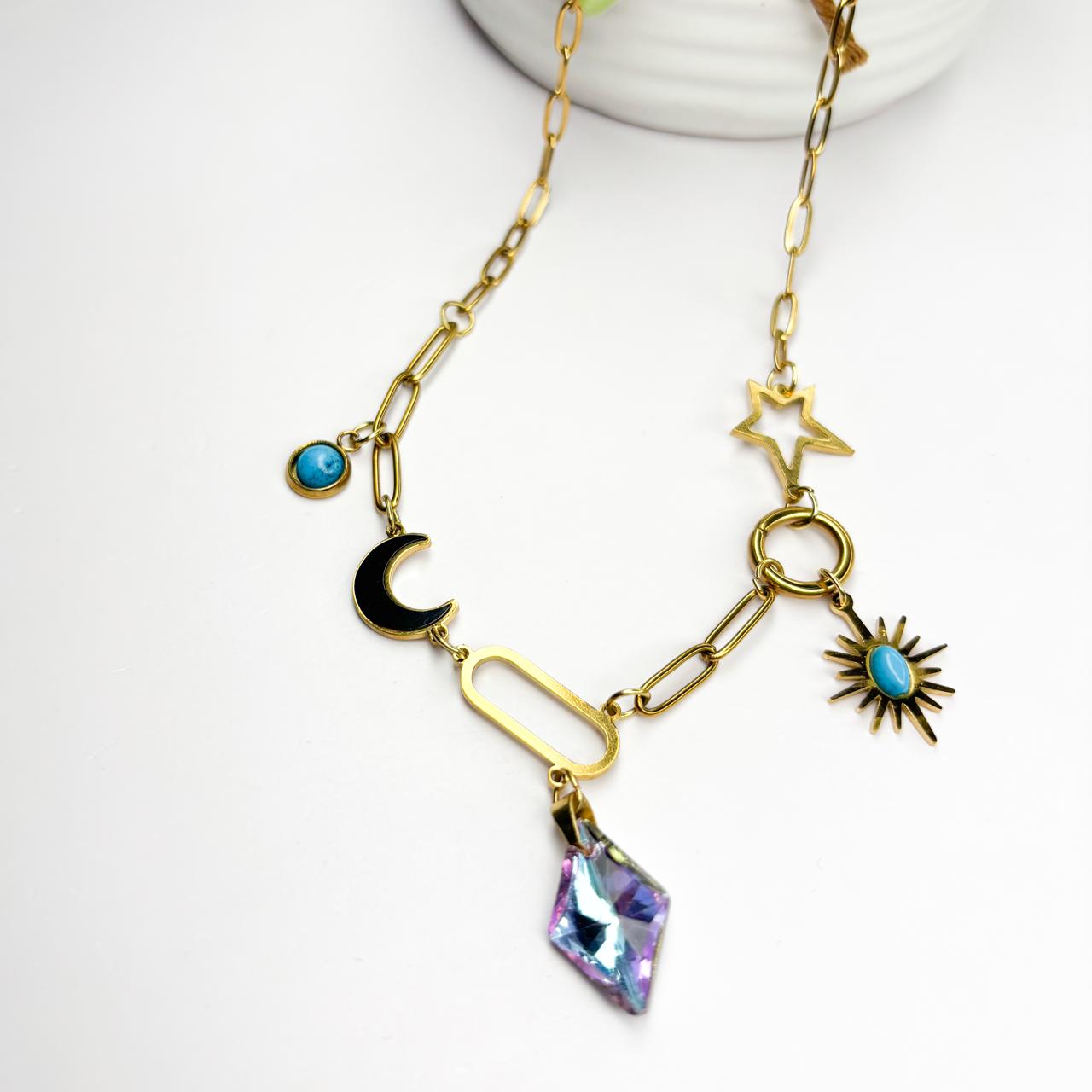 Coastal Cosmos Charm Necklace