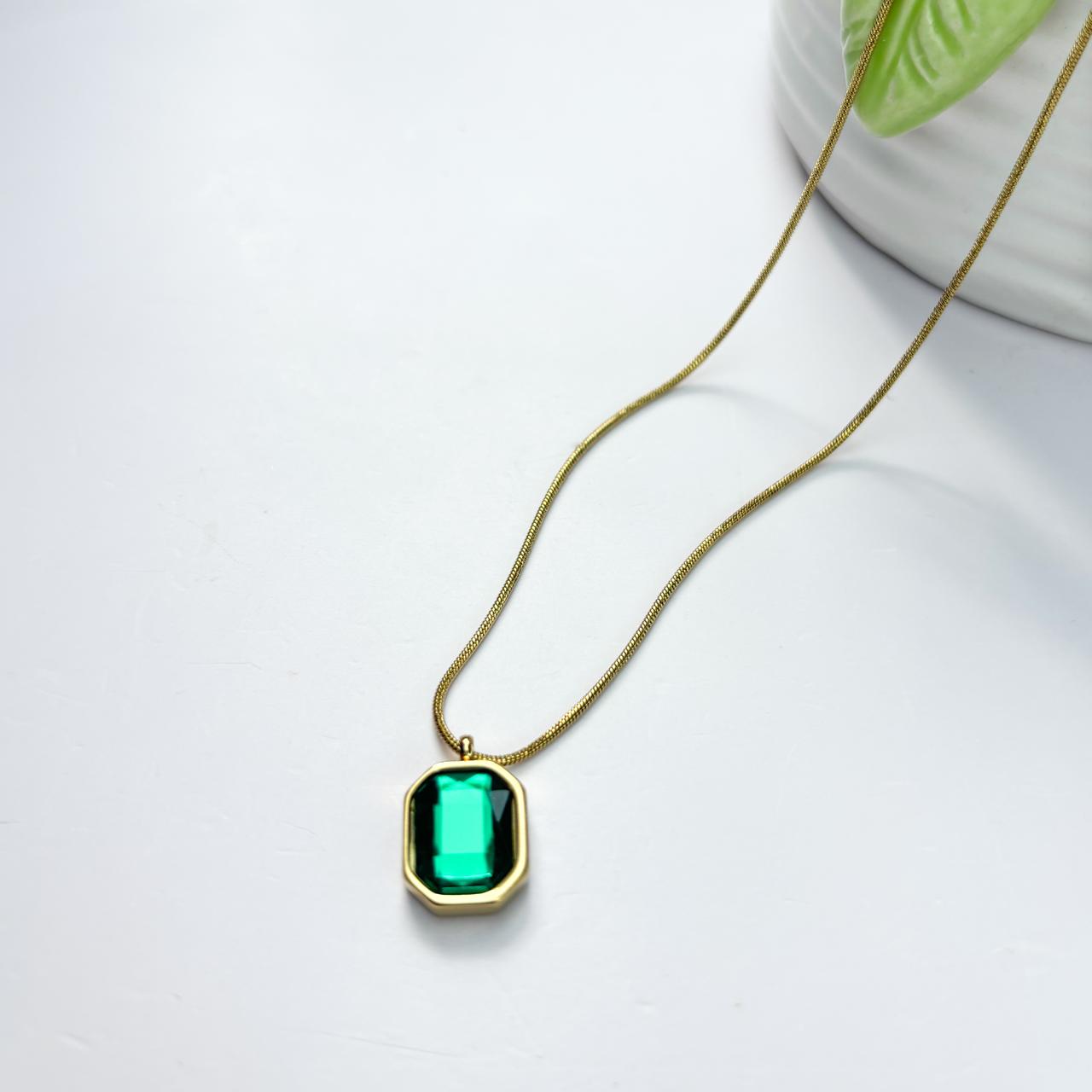 Emerald Crystal Necklace