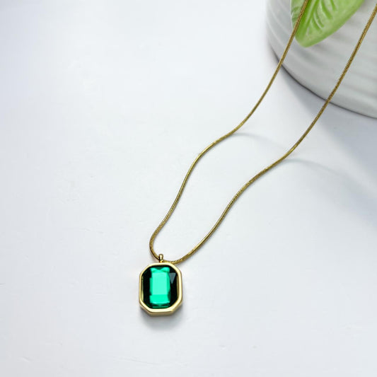 Emerald Crystal Necklace