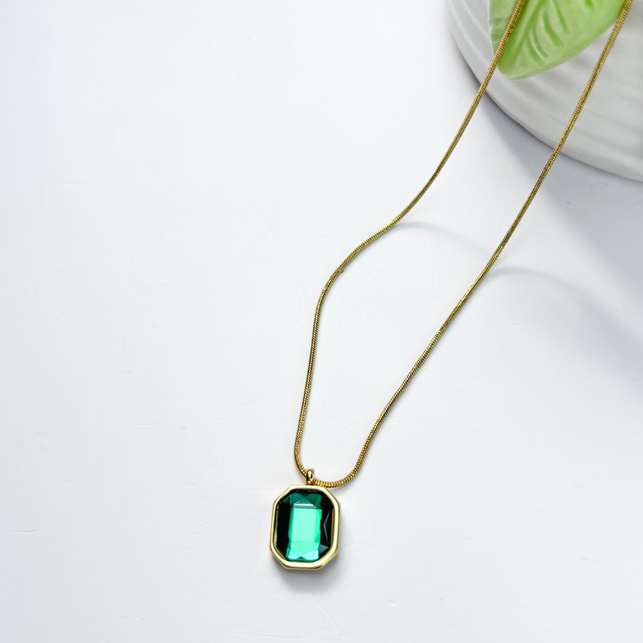 Emerald Crystal Necklace