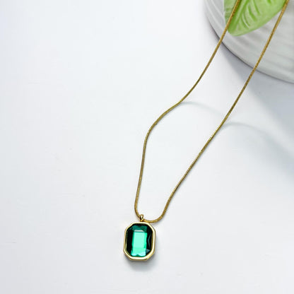 Emerald Crystal Necklace